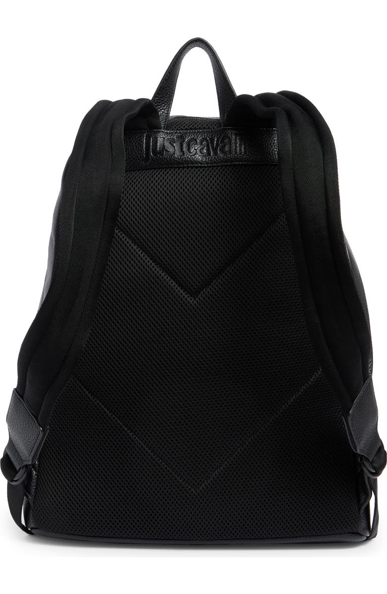 Just Cavalli Tiger Embossed Logo Backpack, Alternate, color,