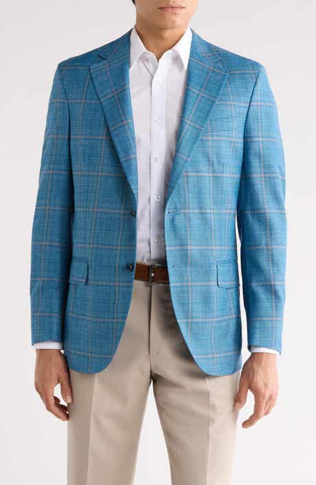 Peter Millar Plaid Wool Blend Sport Coat