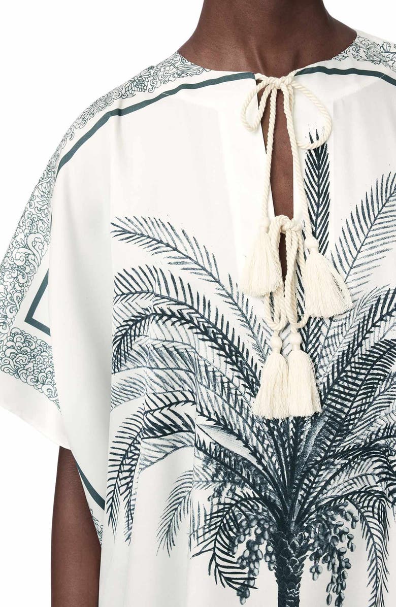 AllSaints Palm Caftan, Alternate, color, Carala Ecru White