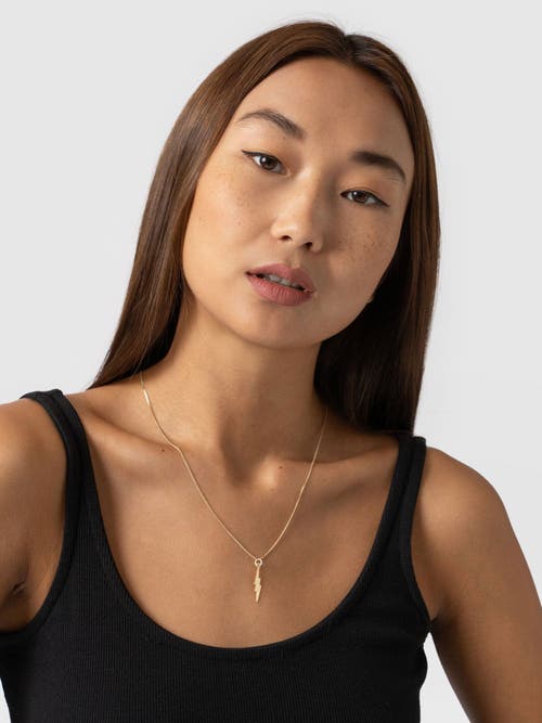 Saint + Sofia Lightning Necklace In Gold