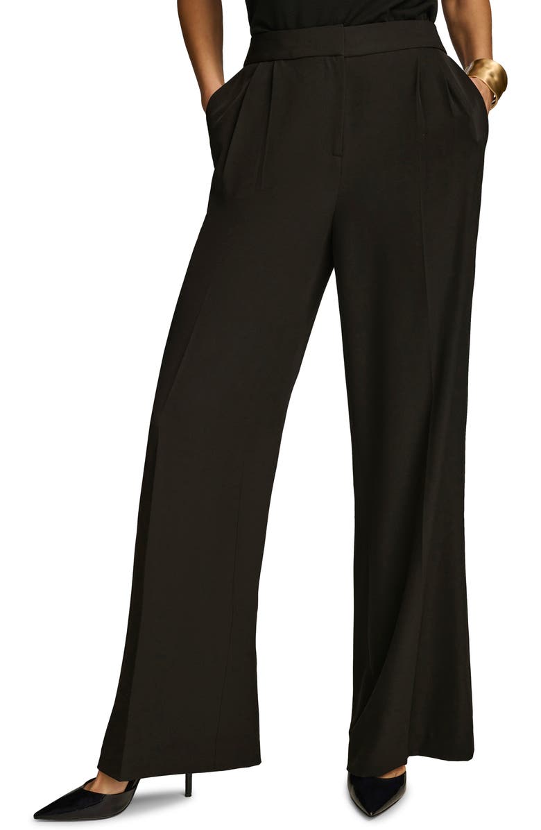 Donna Karan New York Pleated Wide Leg Pants, Main, color,
