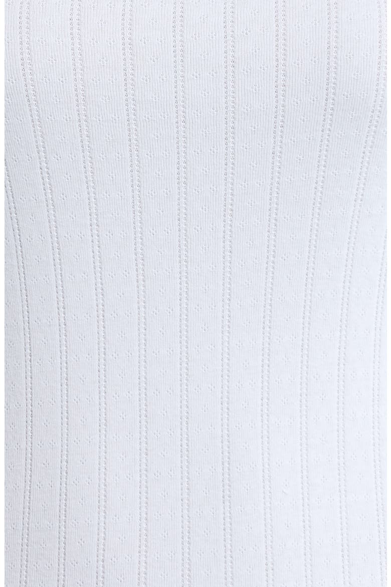 Pointelle Stripe Cotton Pajamas, Alternate, color, XENON BLUE