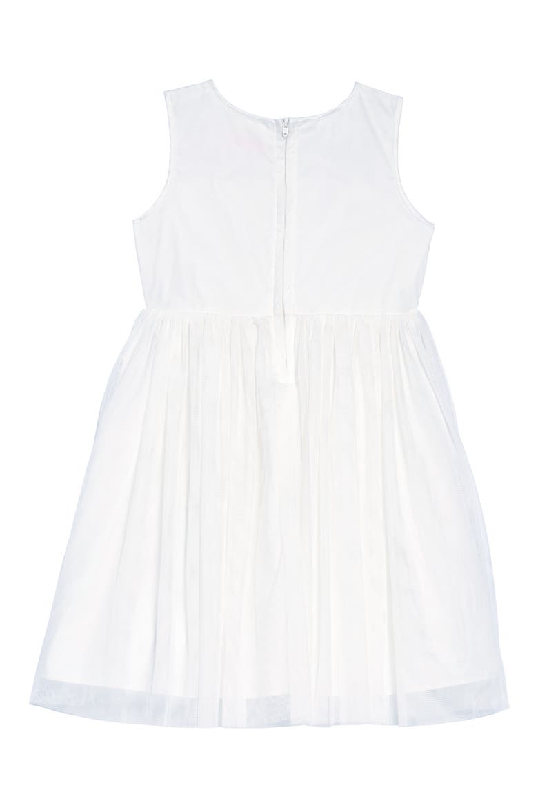 Daisy Tulle Dress, Alternate, color, WHITE