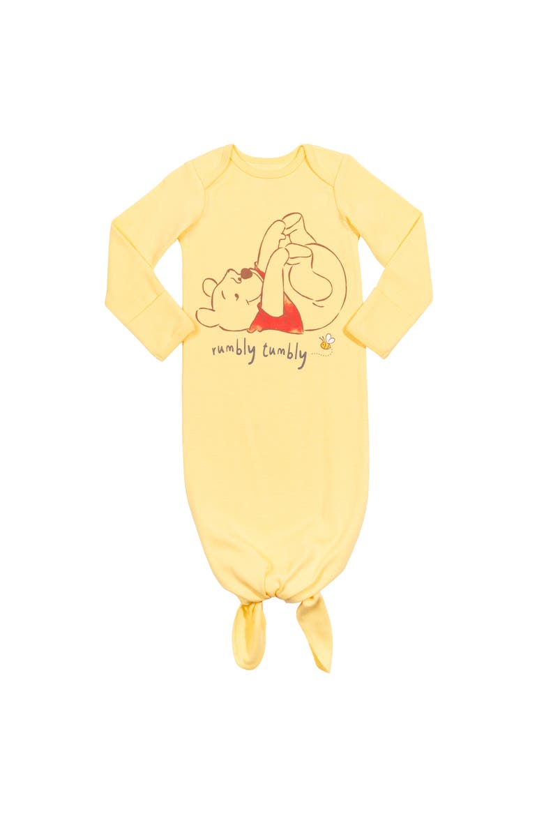 Winnie the Pooh 2-Piece Sleeper Gown and Hat Set, Alternate, color, Winnie Pooh Yellow