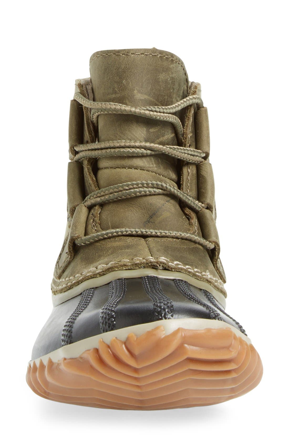 'Out N About' Leather Boot, Alternate, color, SAGE/ BLACK