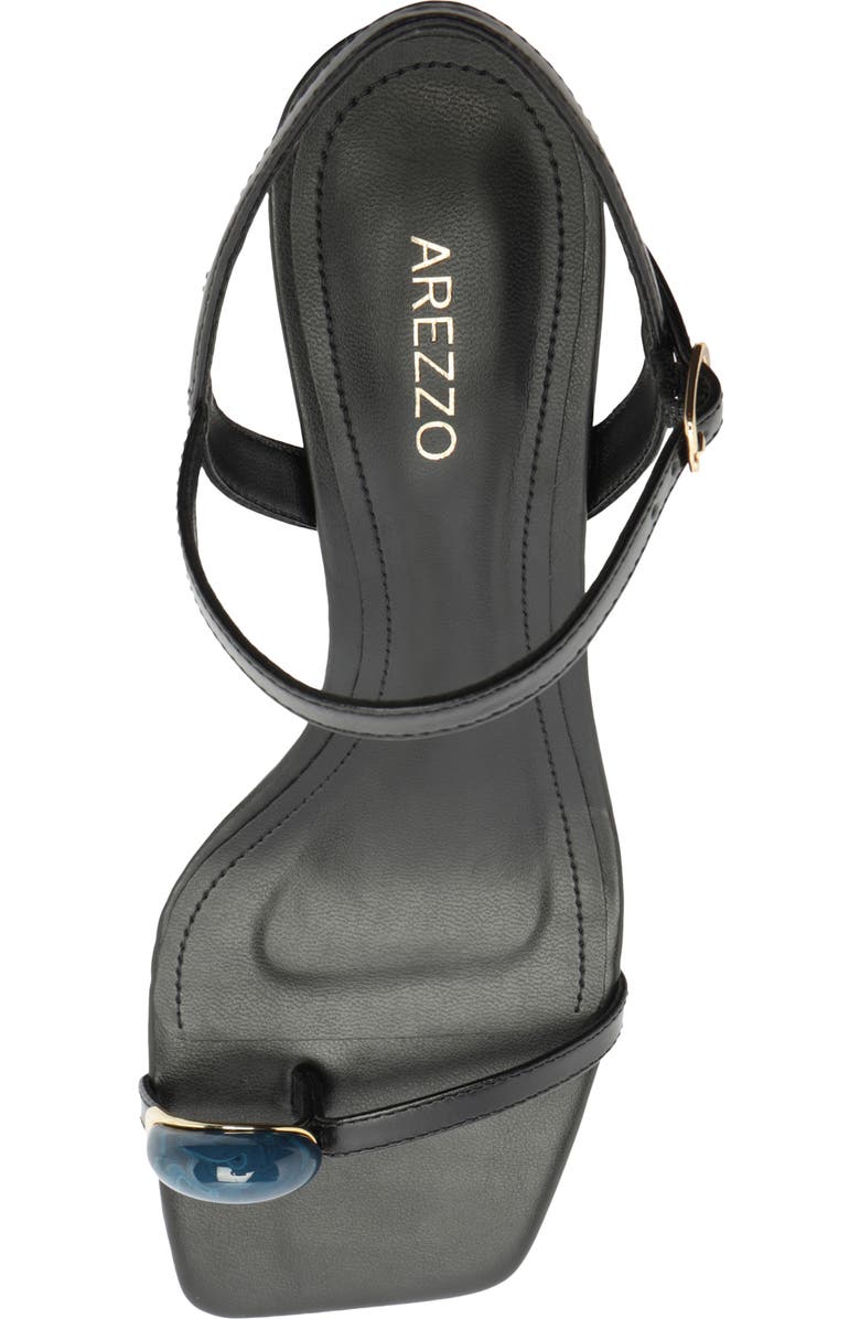 Arezzo Sofia Ankle Strap Sandal, Alternate, color, Black