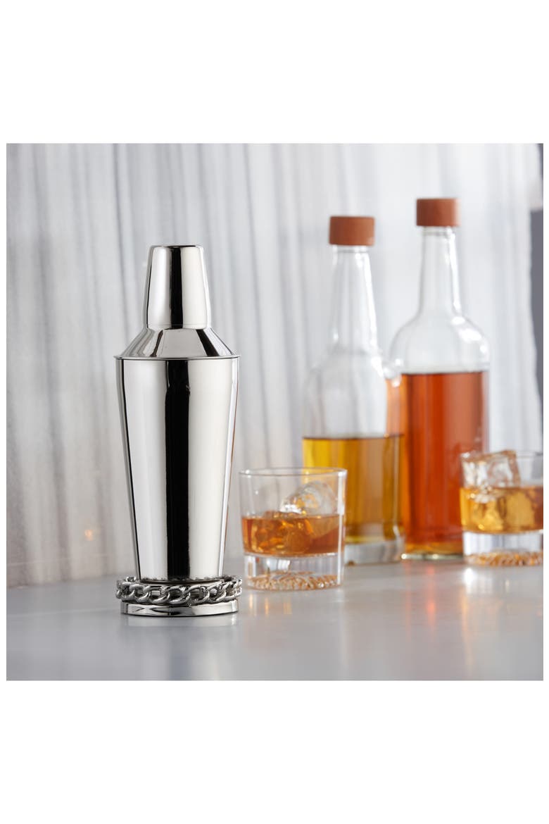 Links Cocktail Shaker, Alternate, color, SILVER
