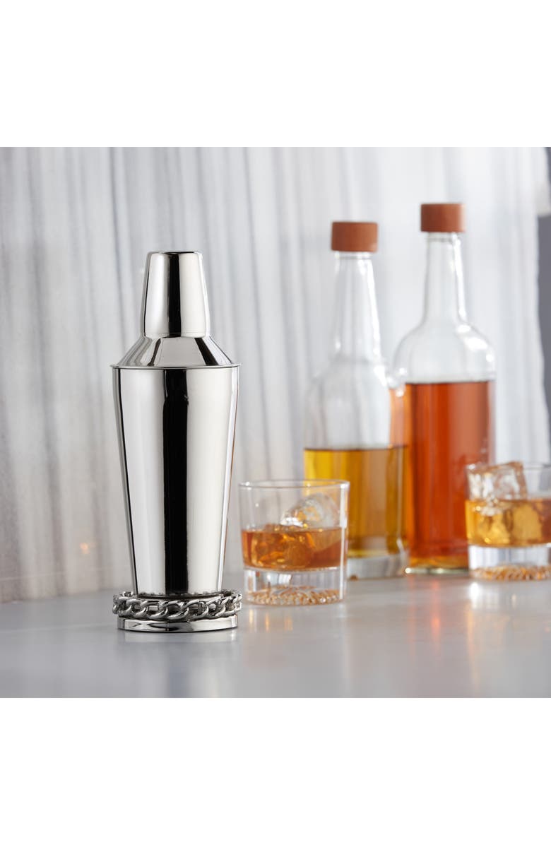 ROSELLI TRADING COMPANY Links Cocktail Shaker, Alternate, color, Silver