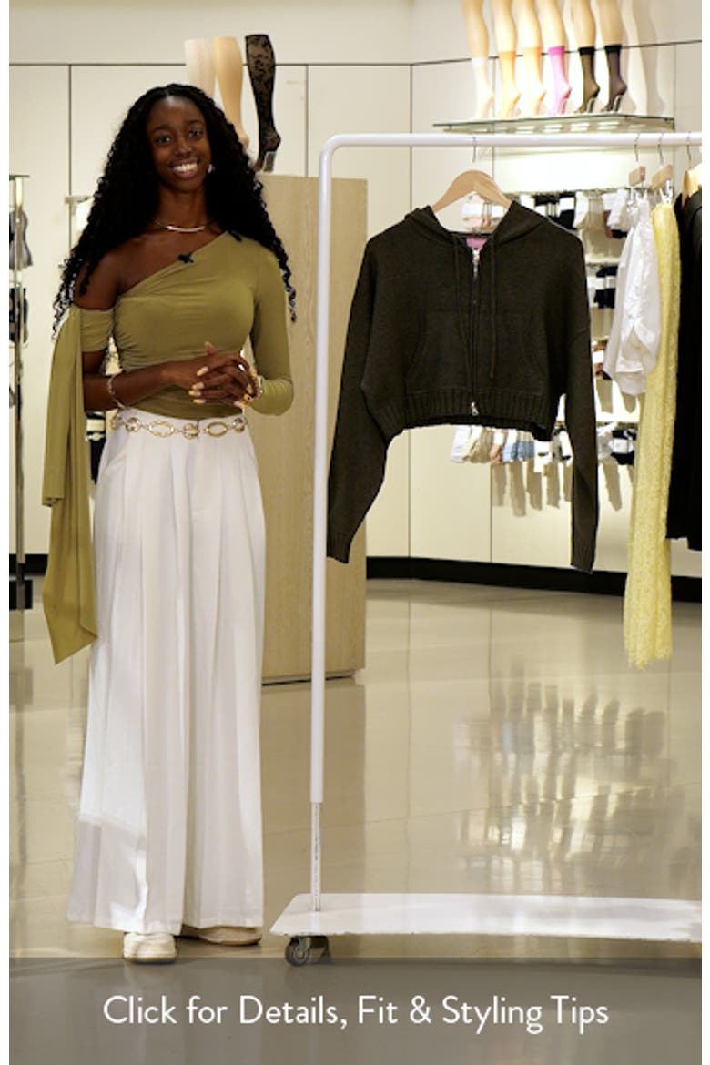 Russell Crop Hooded Zip Sweater video