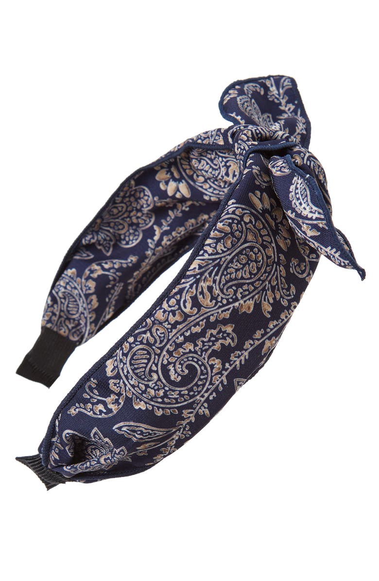Tasha Paisley Knot Headband, Main, color, 
