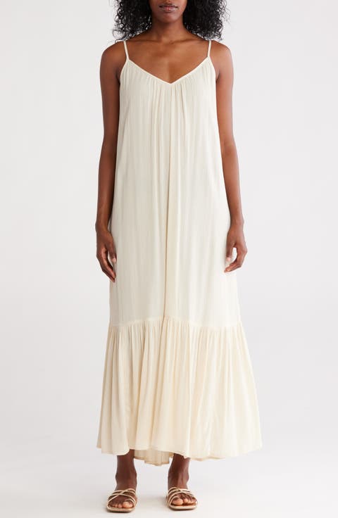 Gauze Tiered Maxi Dress