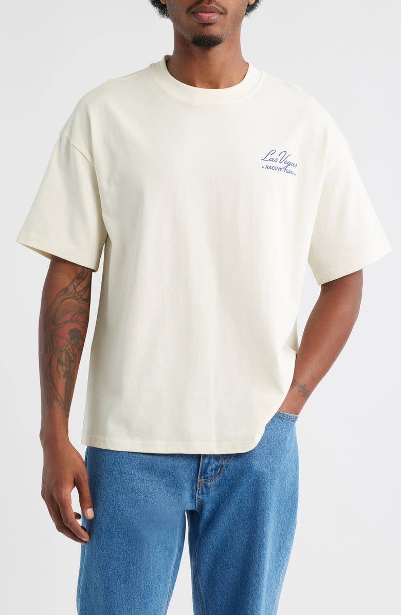 PacSun Vegas Cotton Graphic T-Shirt, Main, color, Cream