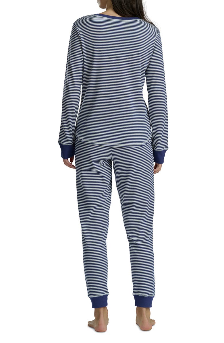 Splendid Cotton Blend Pajama Top & Pants Set, Alternate, color, Deepcoblt