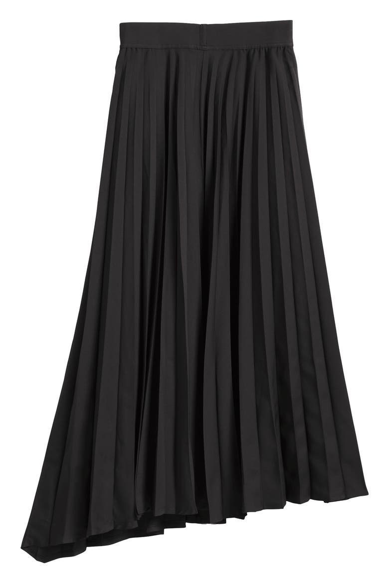 Chavarria Pleated Skirt, Alternate, color, BLACK/
