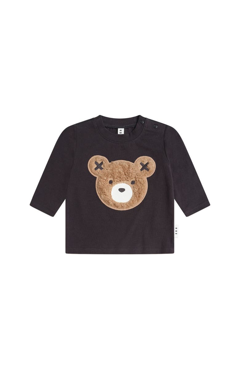 Huxbaby Furry Huxbear Longsleeve Top, Main, color, Soft Black