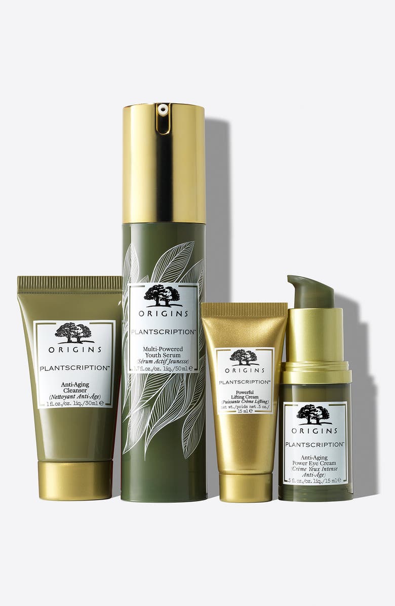 Origins Youthful Greetings Plantscription<sup>™</sup> Youth-Boosting Essentials Set USD $164 Value, Alternate, color, 