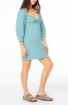 Roxy Moonlight Shores Long Sleeve Babydoll Dress