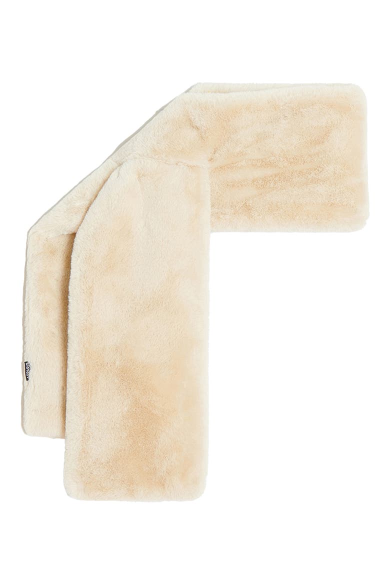 Kai Pluche™ Faux Fur Pull-Through Scarf, Main, color, LATTE
