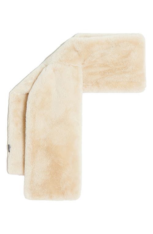 Apparis Kai Pluche™ Faux Fur Pull-Through Scarf in Latte 