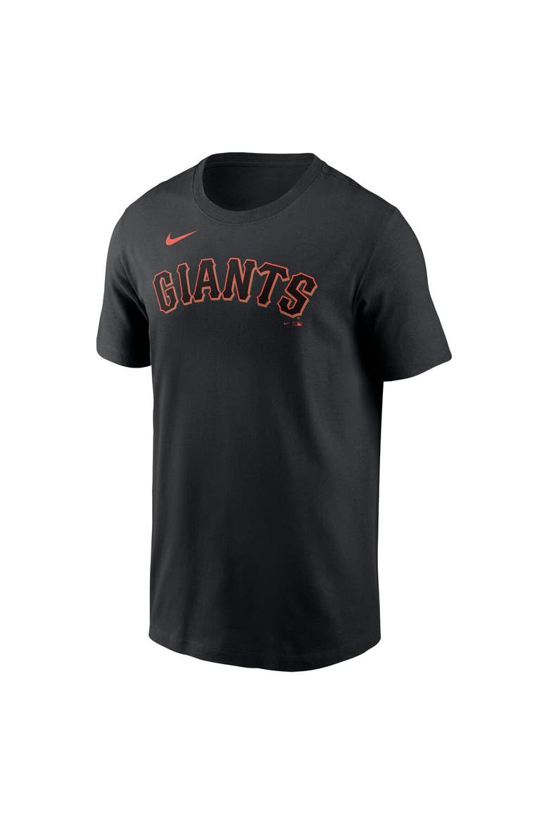 Men's Nike Black San Francisco Giants Fuse Wordmark T-Shirt, Alternate, color, Black