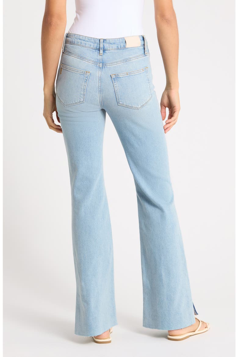Sofia High Waist Patch Pocket Slit Seam Raw Hem Jeans, Alternate, color, MONTEBELLO
