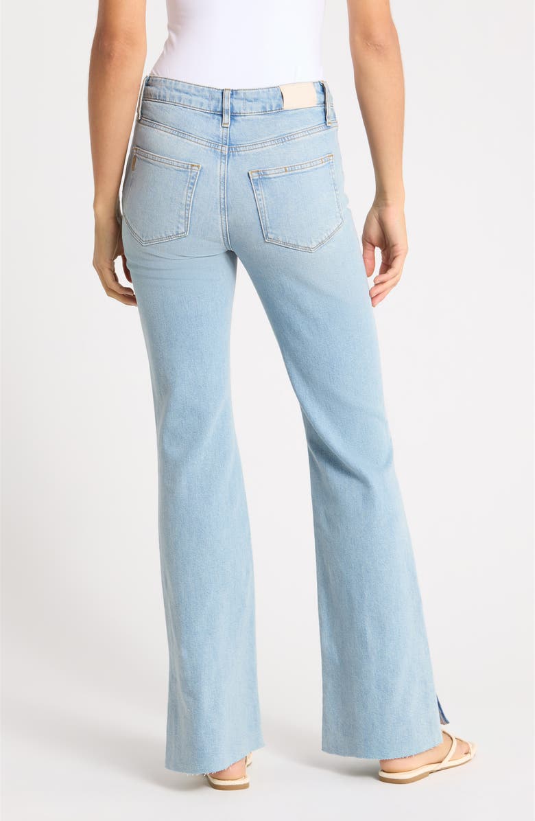 PAIGE Sofia High Waist Patch Pocket Slit Seam Raw Hem Jeans, Alternate, color, Montebello