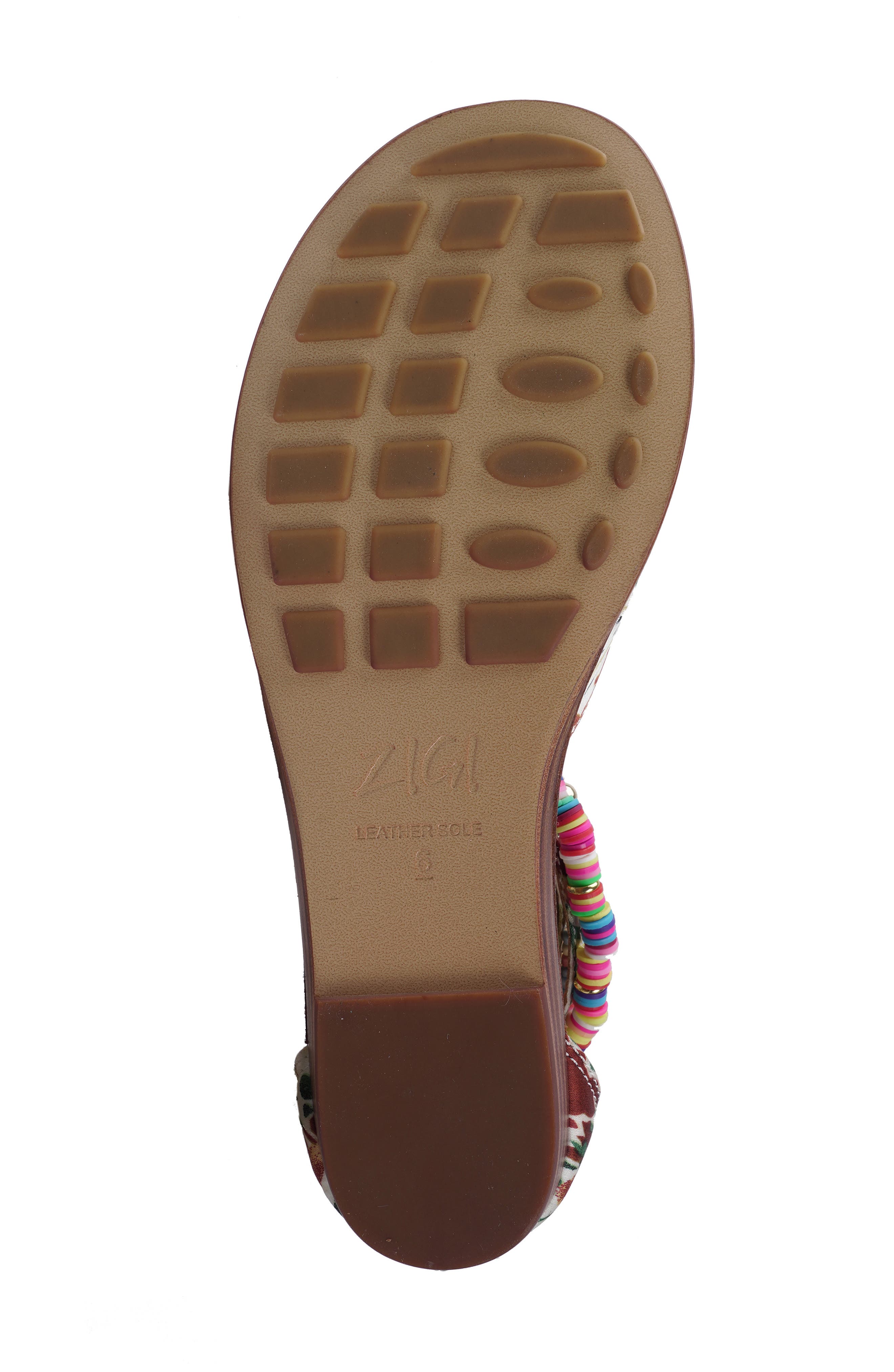 ZIGI Fabella Ankle Strap Sandal, Alternate, color, Tan Multi Fabric