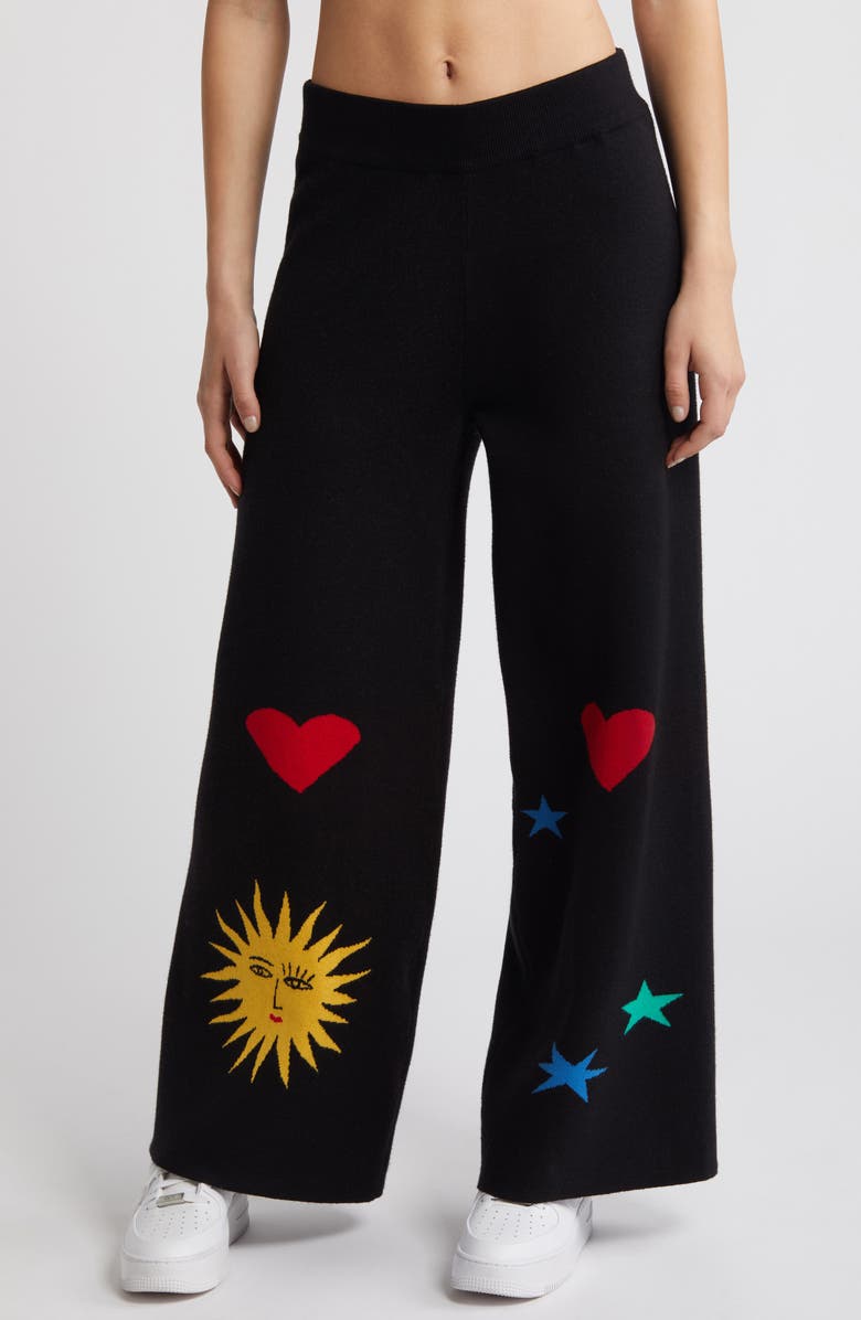 Dressed in Lala Celestial Knit Long Sleeve Sweater & Pants Set, Alternate, color,