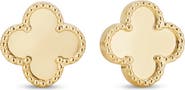 DEVATA Clover Earrings in 14K Gold, 11mm