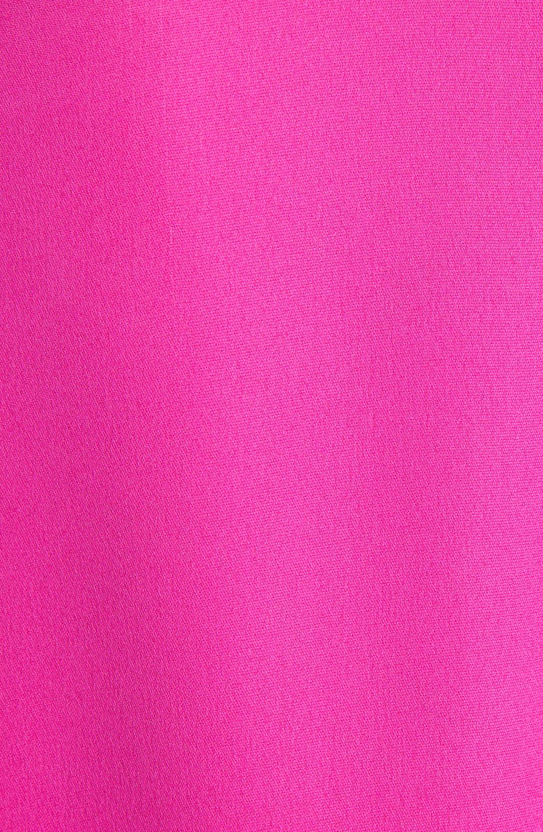 Valentino Garavani Tie Neck Silk Cape Dress, Alternate, color, 