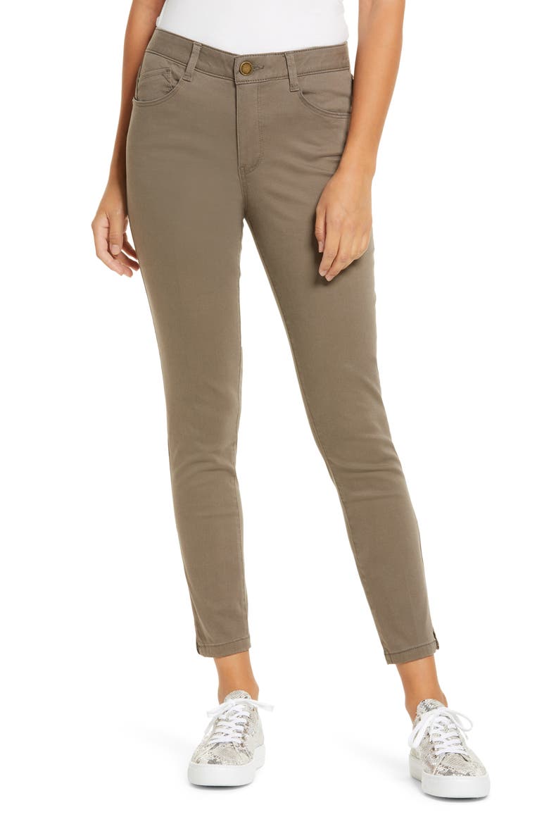 High Waist Ankle Skinny Pants, Main, color, BRINDLE OLIVE