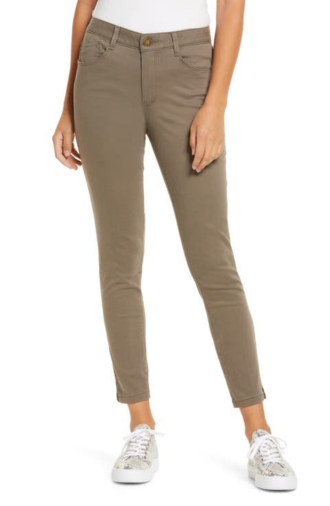 'Ab'Solution High Waist Ankle Skinny Pants (Regular & Petite)