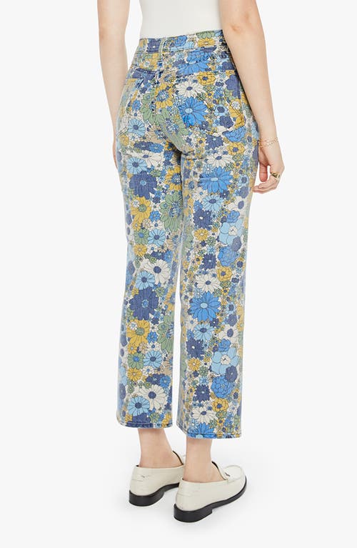 Shop Mother The Rambler Print Crop Jeans In Dirtbike Flowers