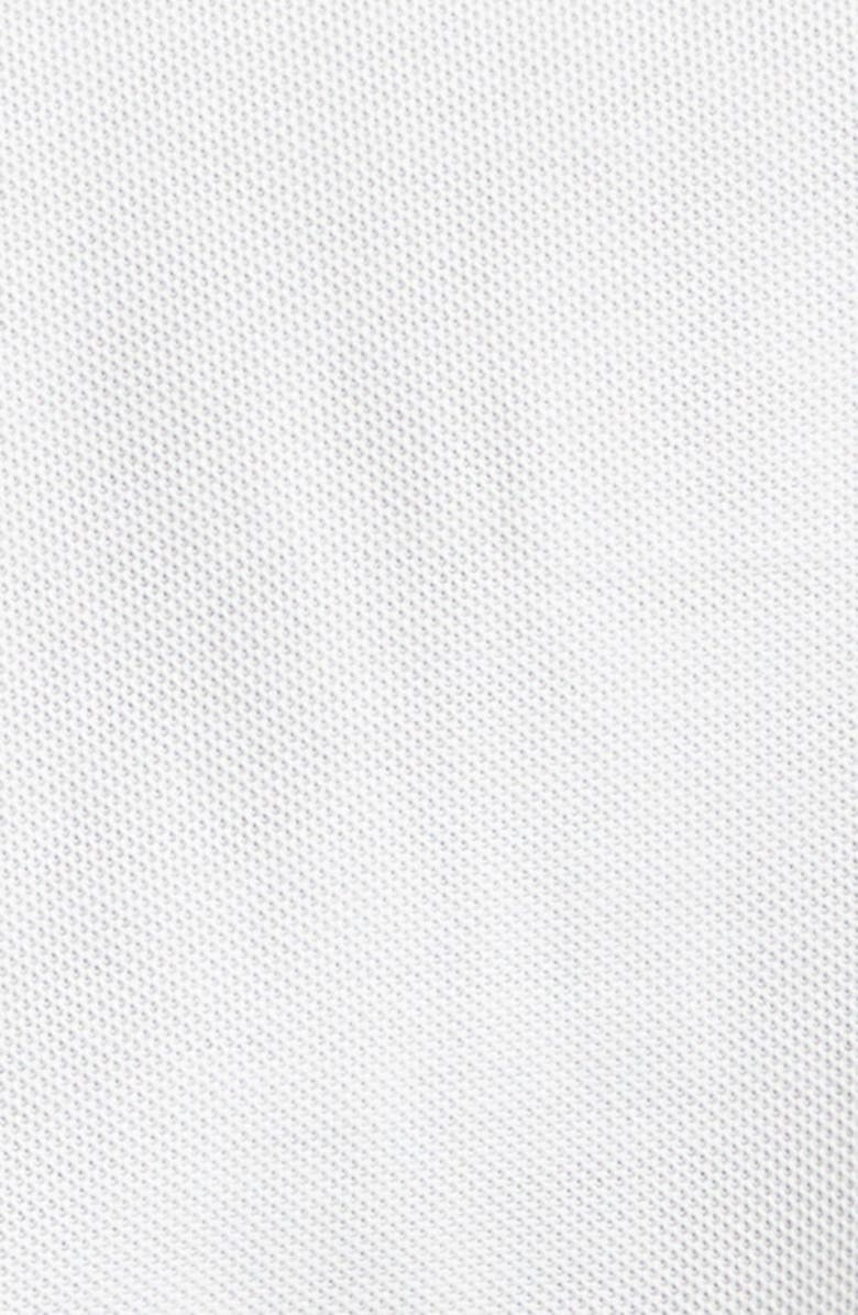 Burberry Eddie Cotton Piquè Polo, Alternate, color, Chalk