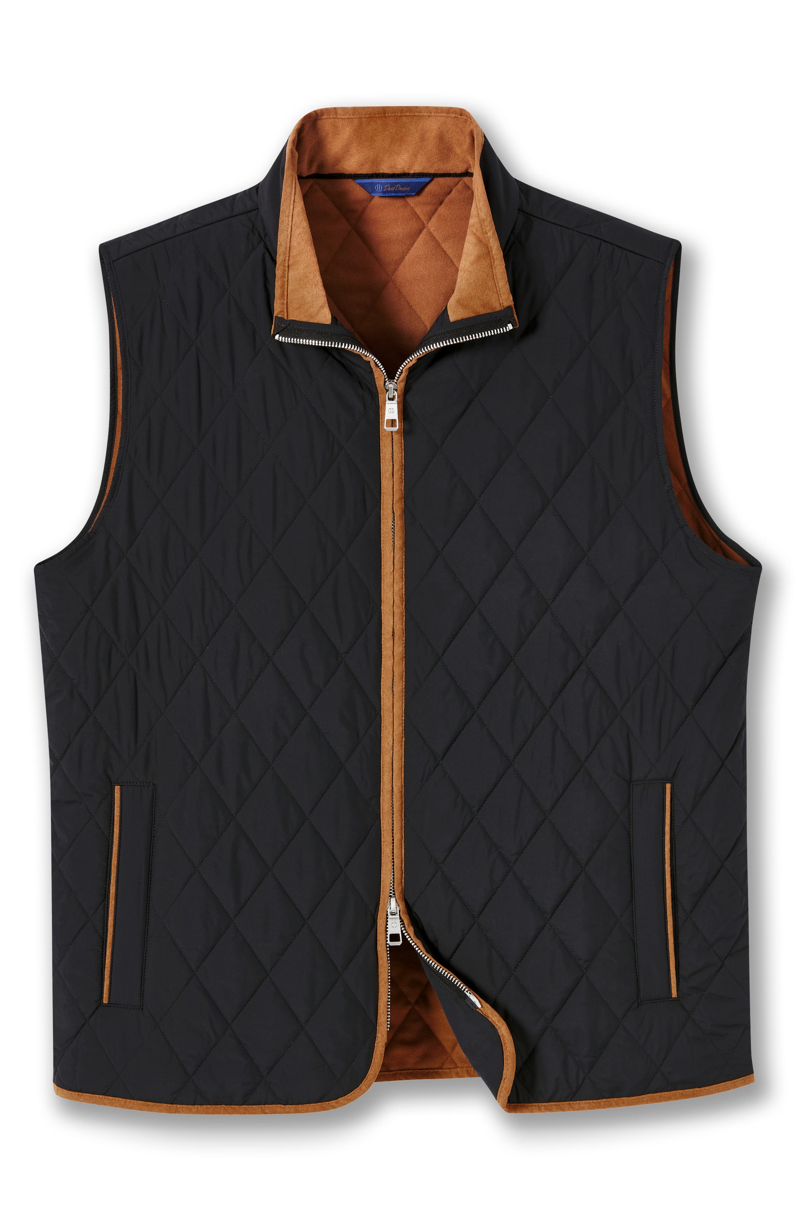 David Donahue Diamond Quilted Vest