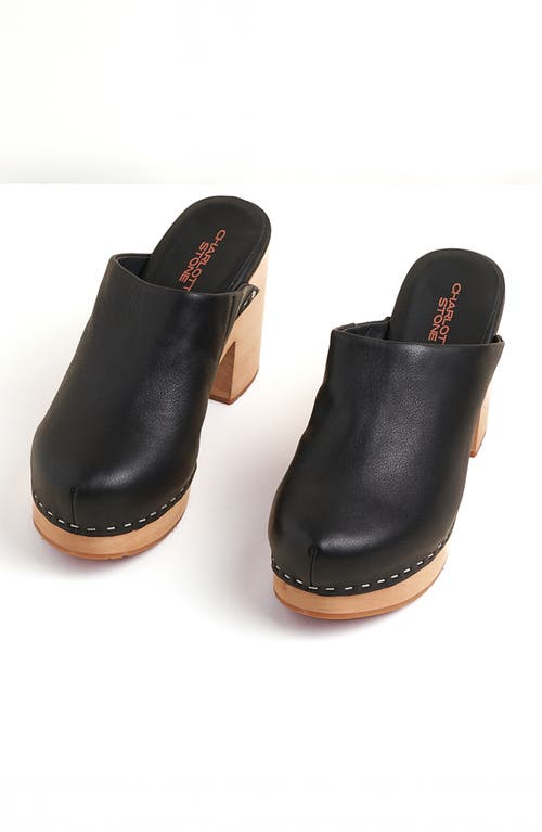 Charlotte Stone Marlo Platform Clog In Black
