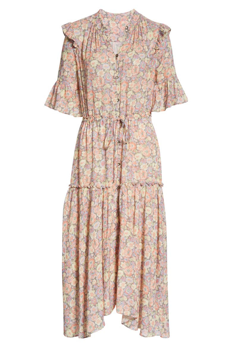 Josephine Midi Dress, Alternate, color, SLATE COMBO