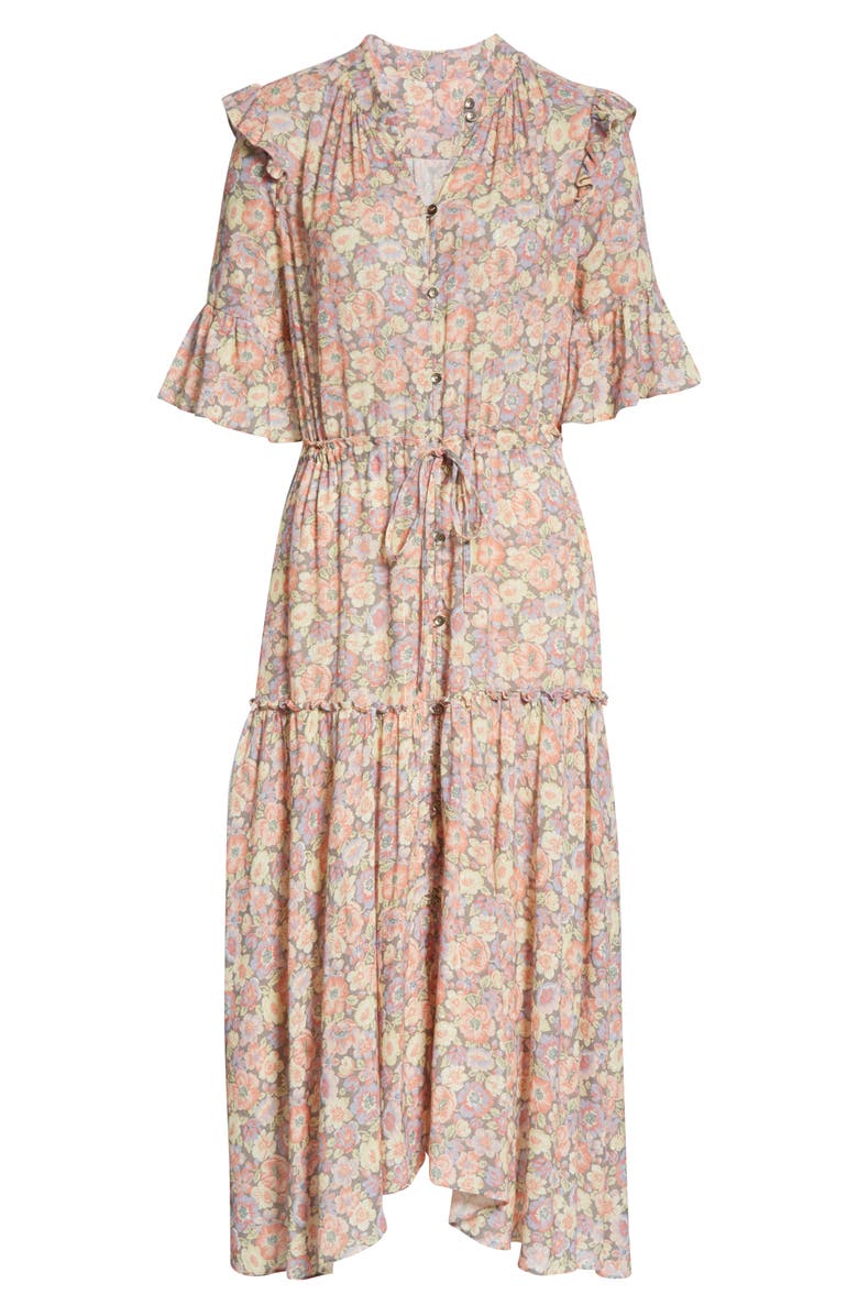 La Vie Rebecca Taylor Josephine Midi Dress, Alternate, color, 