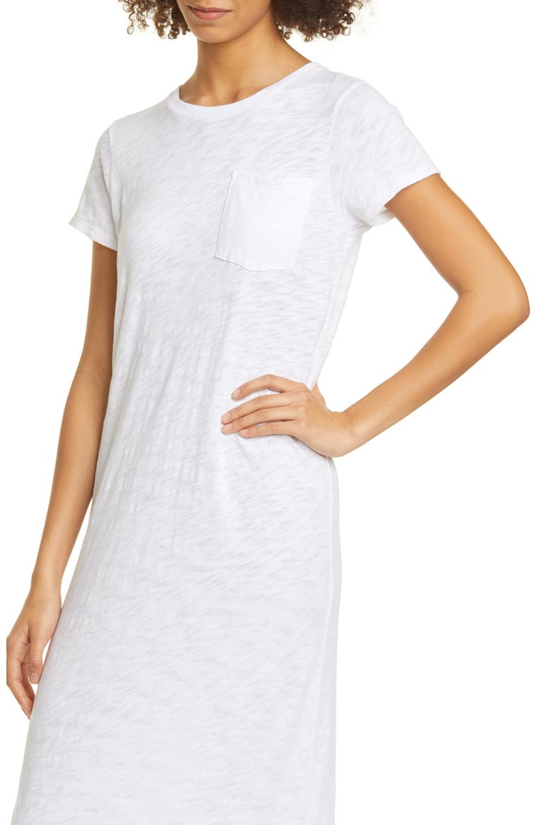 Maxi T-Shirt Dress, Alternate, color, CHALK