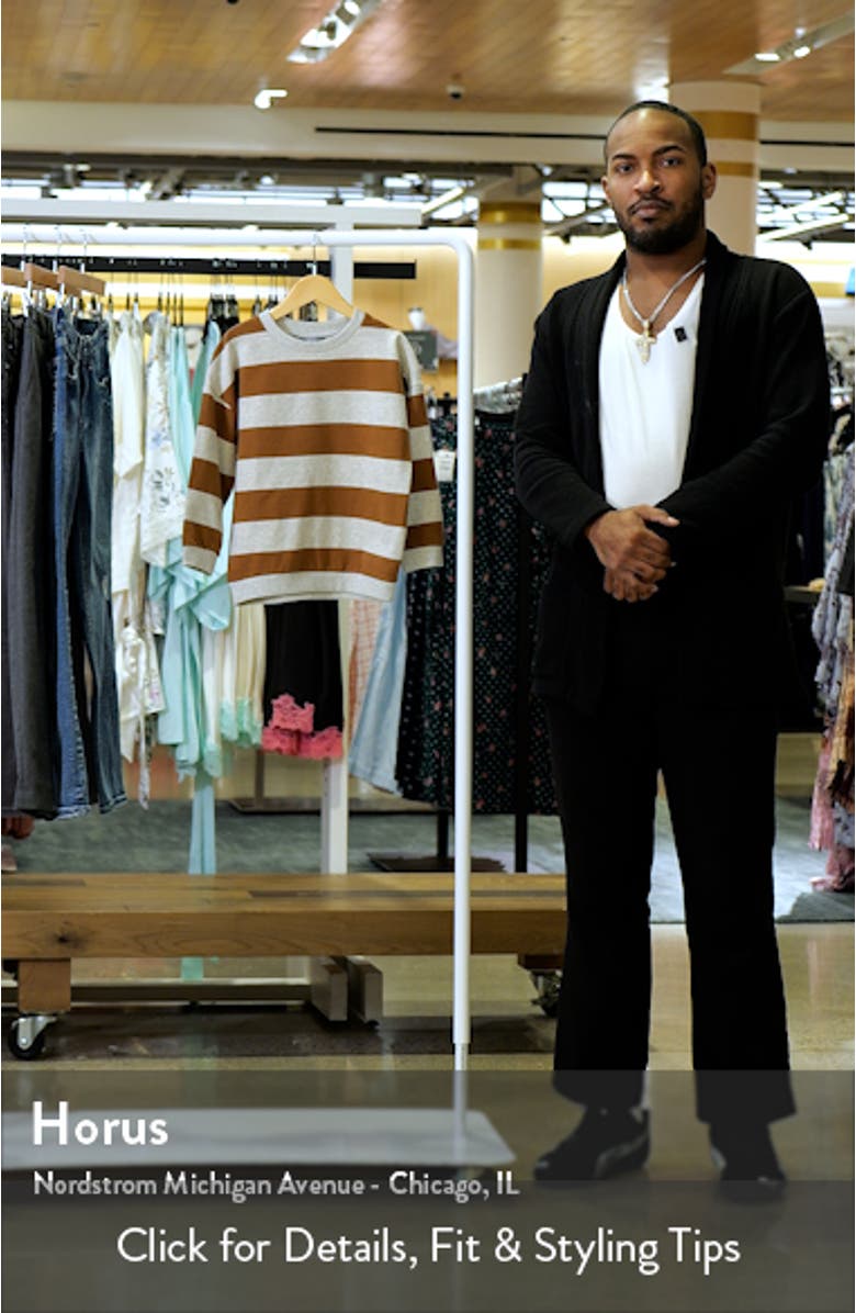 Kids' Stripe Cotton Sweatshirt, sales video thumbnail