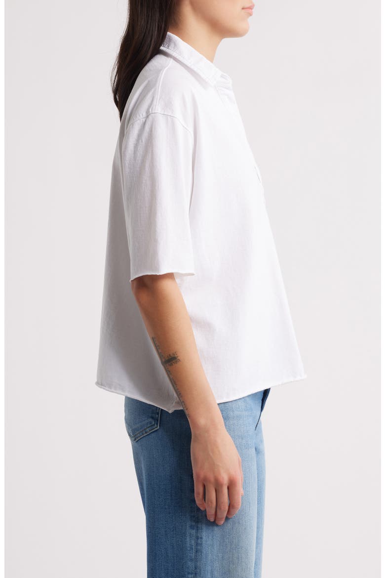 Patty Short Sleeve Henley, Alternate, color, WHITE