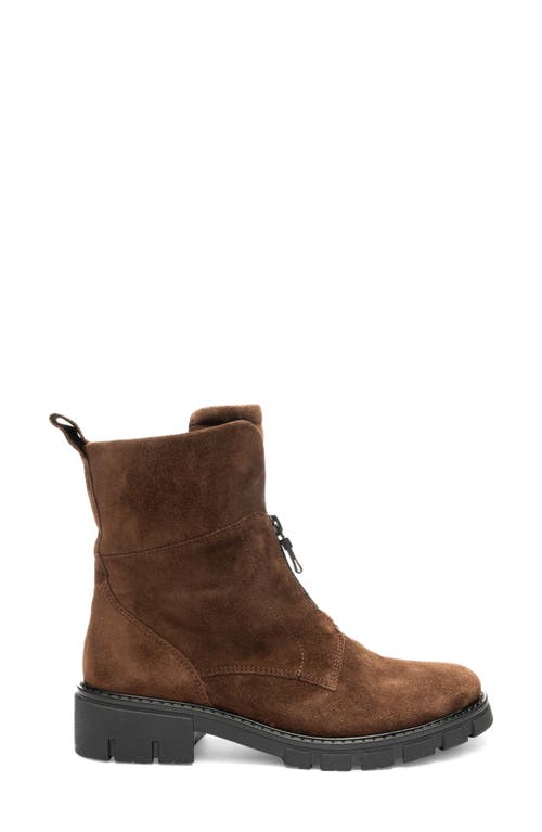 Ara Deon Leather Bootie In Brown