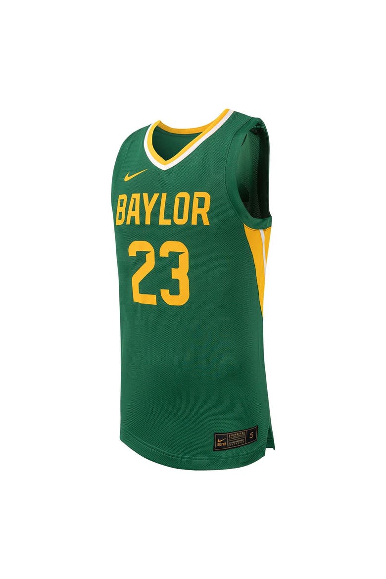Men's Nike #23 Green Baylor Bears Replica Basketball Jersey, Alternate, color, Green