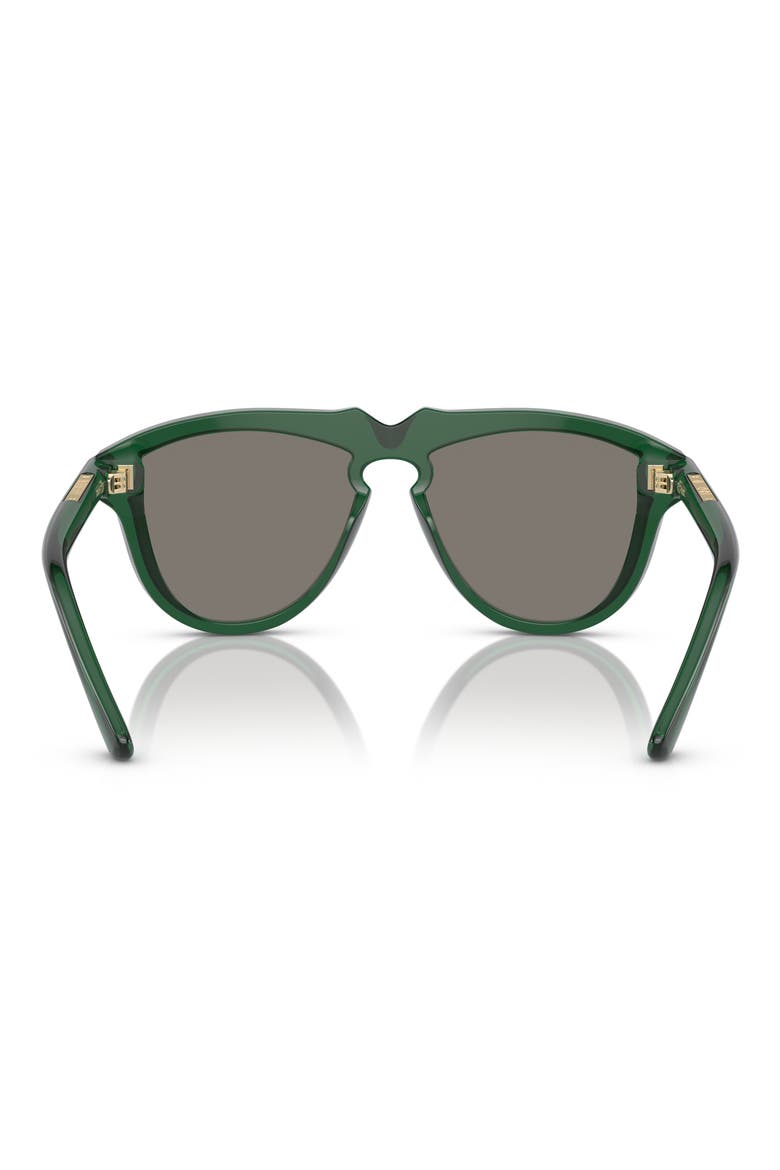 58mm Pilot Sunglasses, Alternate, color, GREEN