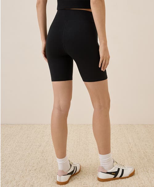 Pact On The Go-to Bike Short Made With Organic Cotton In Black