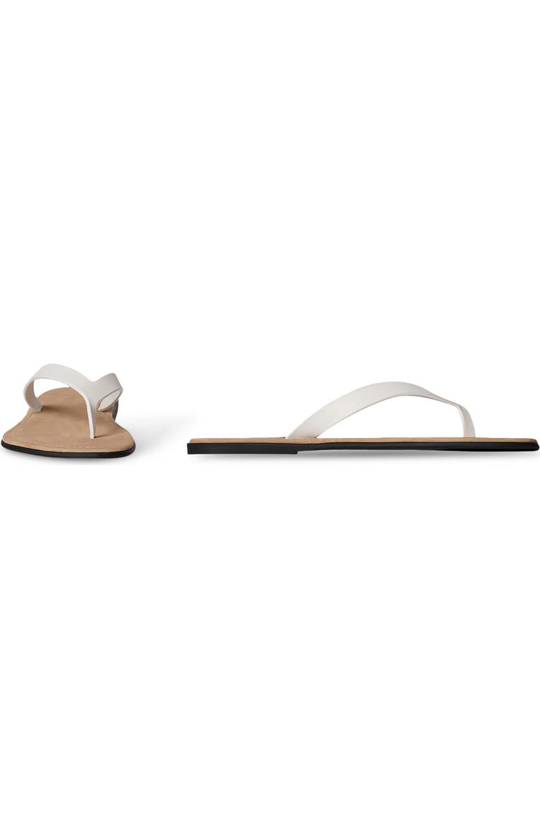 The Row Beach Flip Flop, Alternate, color, Optic White