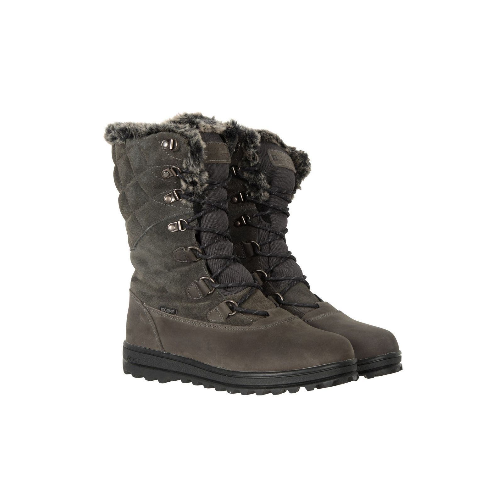 Vostok Leather Snow Boots, Alternate, color, Gray