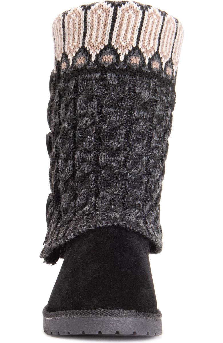 MUK LUKS Cheryl Faux Fur Knit Boot, Alternate, color,