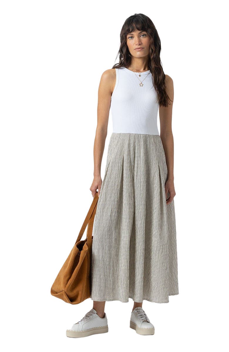 Saint + Sofia Renee Contrast Dress, Alternate, color, 