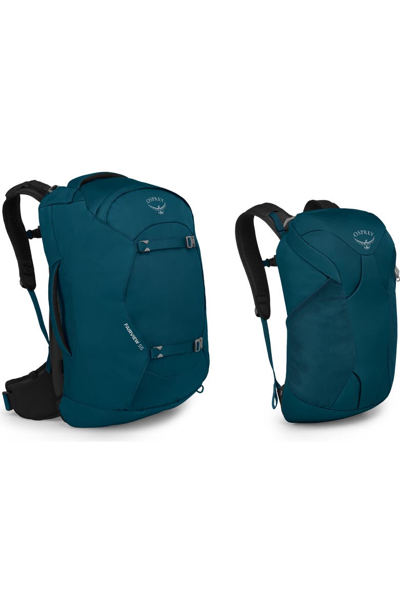 Osprey Fairview 55-Liter Travel Backpack, Alternate, color, Night Jungle Blue
